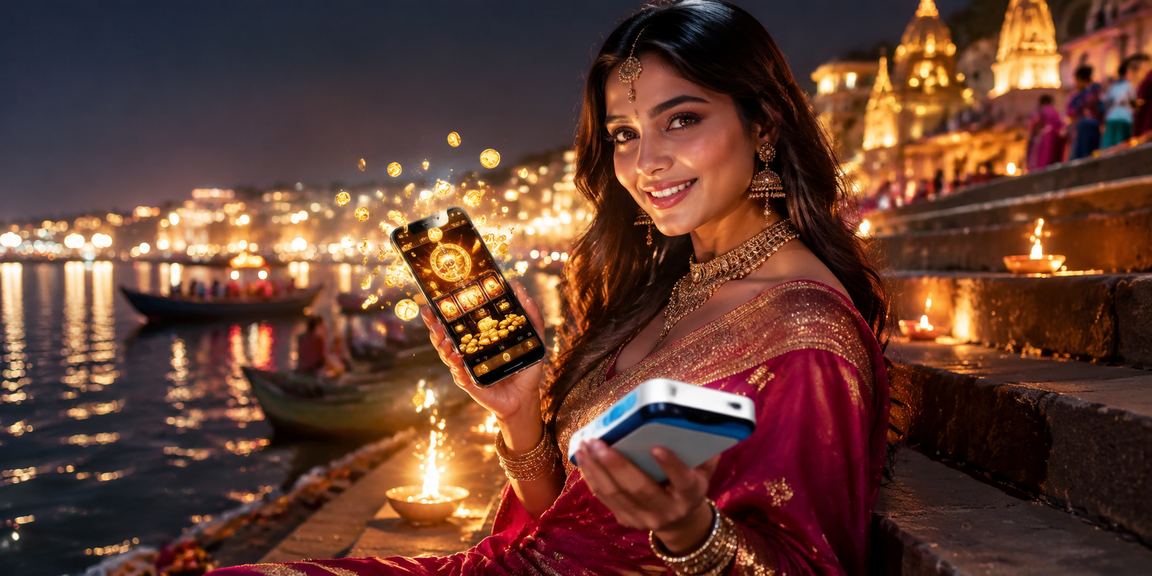 Mobile payment transaction in Varanasi India